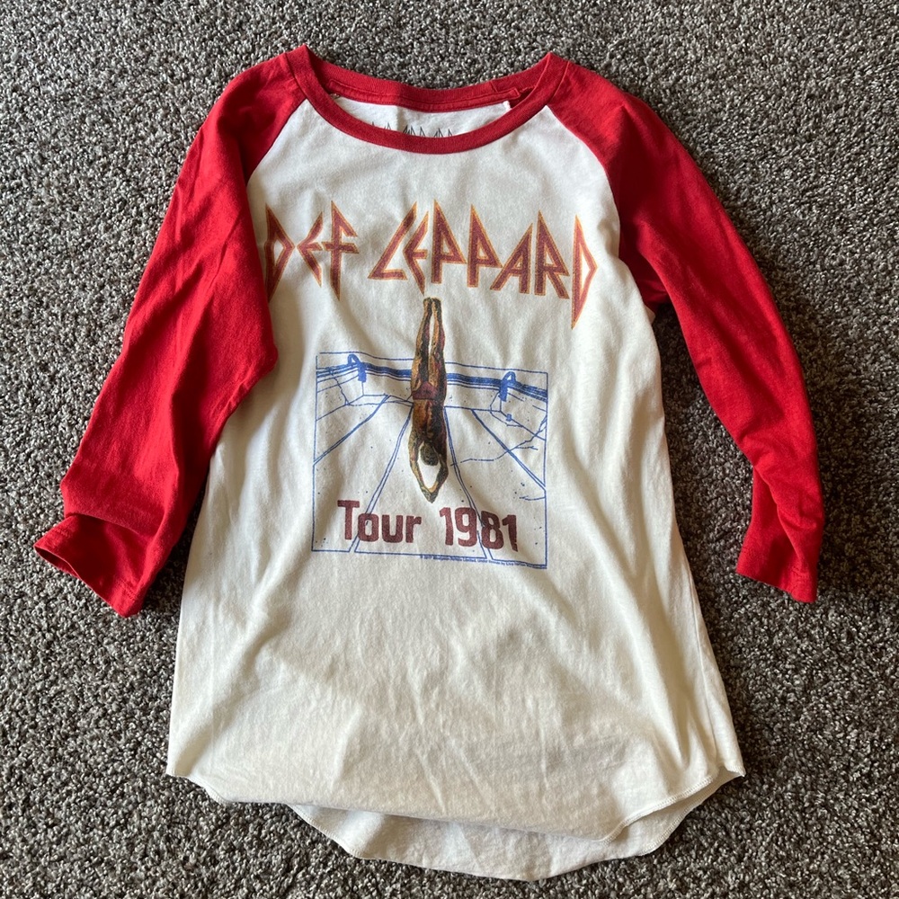 Kids Raglan Shirt - Red & White